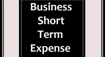Business Short Term Expense Report Template