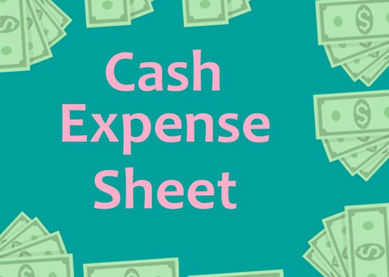 Free Daily Cash Expenses Sheet Template Free Word Excel Templates