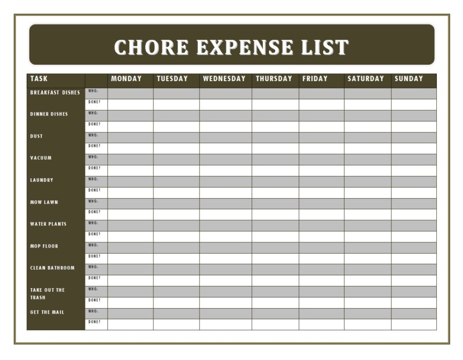Expense List Template Free Word Excel Templates Expense List Template Free Word Excel Templates