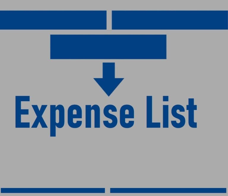 Free Expense List Template | Free Word &amp; Excel Templates