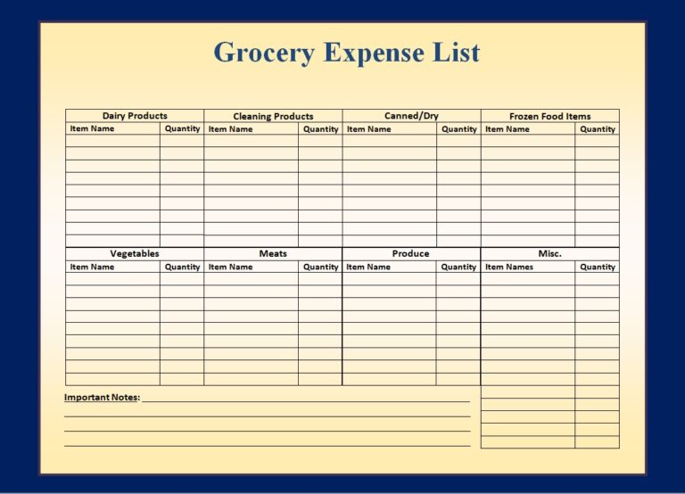 Expense List Template Free Word Excel Templates Expense List Template Free Word Excel Templates