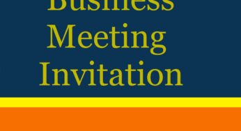 Business Meeting Invitation Template