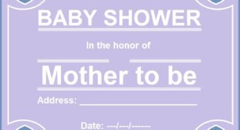 Baby Shower Invitation Template