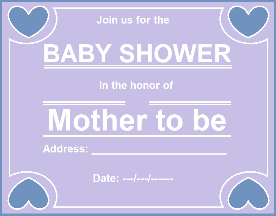 Elegant Baby Shower Invitation Template