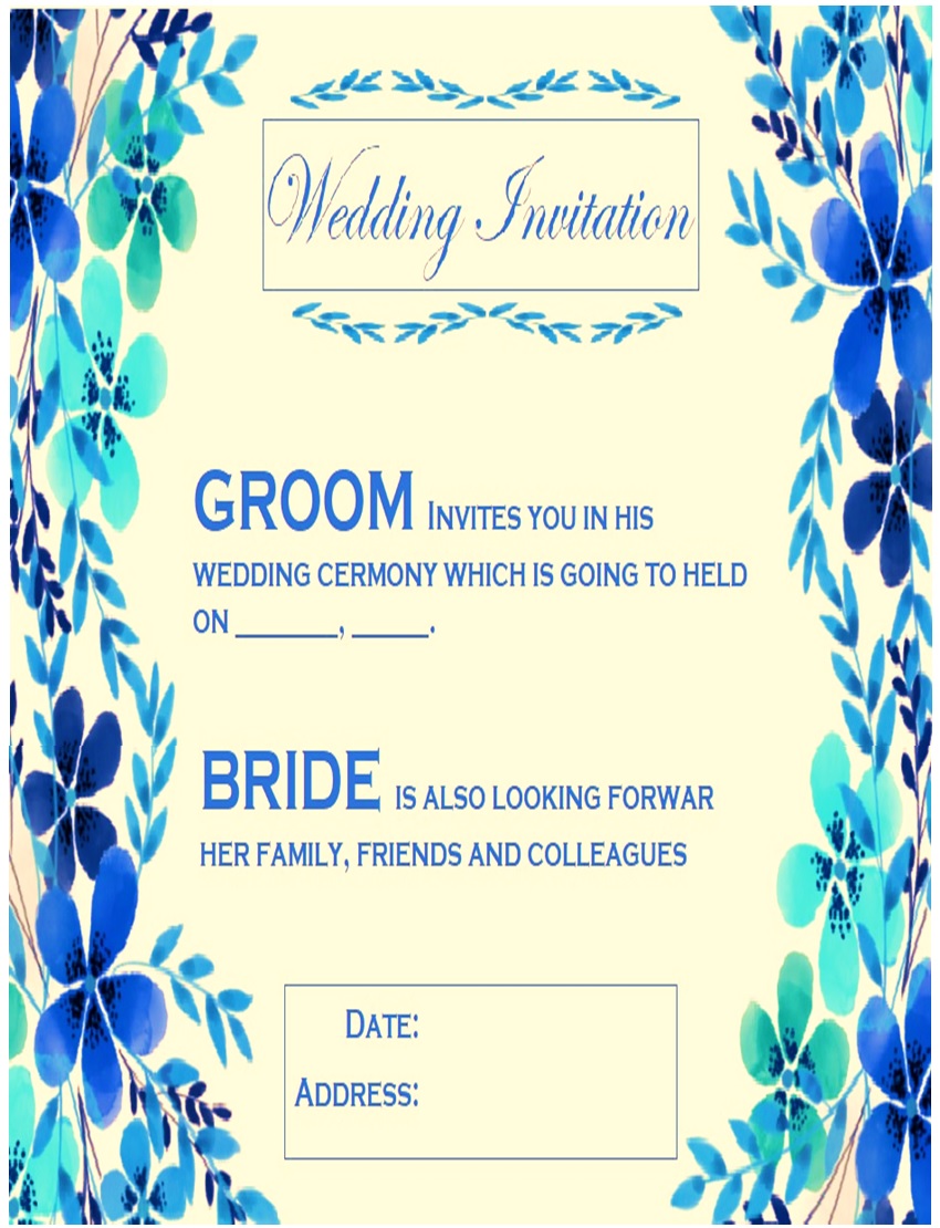 Wedding Invitation Templates