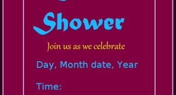 Bridal Shower Invitation Template