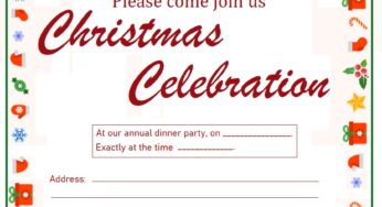Christmas Celebration Invitation Template