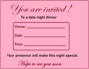 Date Night Invitation Template | Free Word &amp; Excel Templates