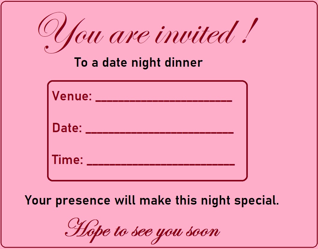 Date Night Invitation Template Free Word Excel Templates Date Night Invitation Template Free Word Excel Templates