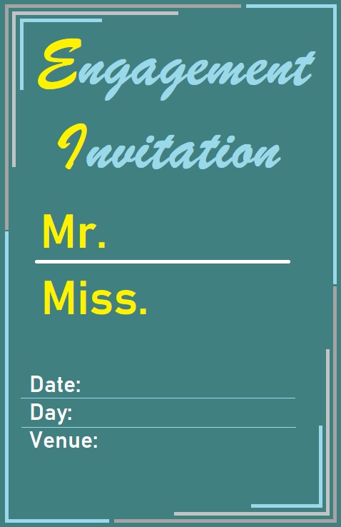 Engagement Invitation Template