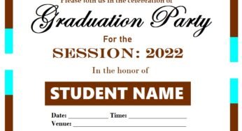 Graduation Invitation Template