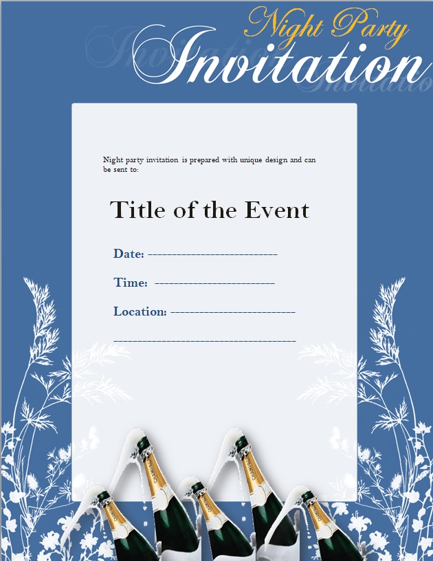Party Invitation Template Free Word Excel Templates Party Invitation Template Free Word Excel Templates