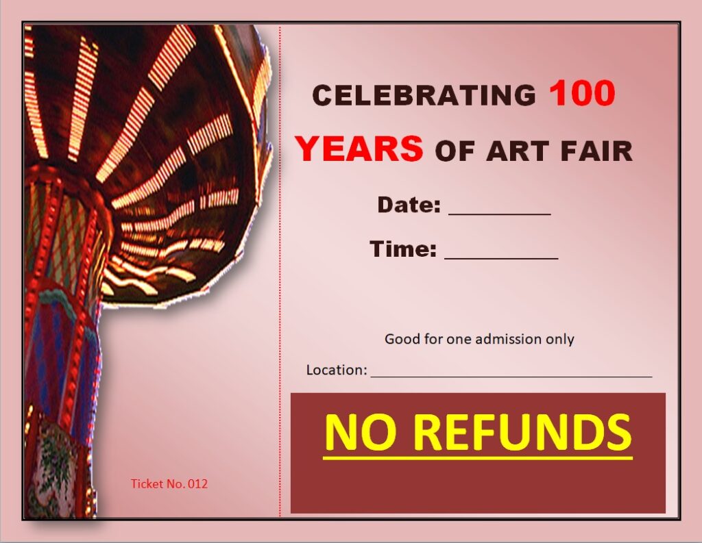 Ticket Invitation Design Template
