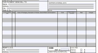 Bill of Lading Template, Importance and Benefits