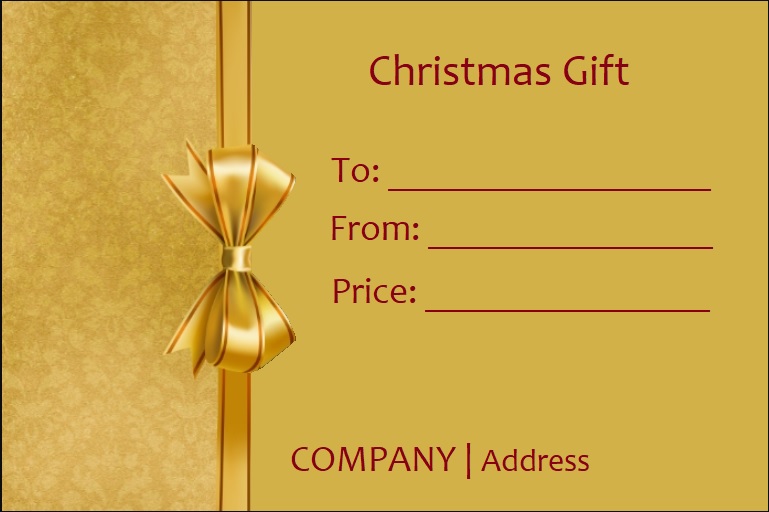 Christmas Gift Template