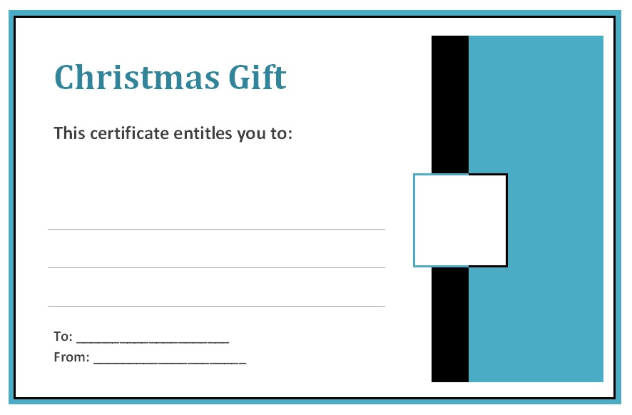 Christmas gift template