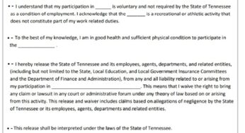 Liability Waiver Form