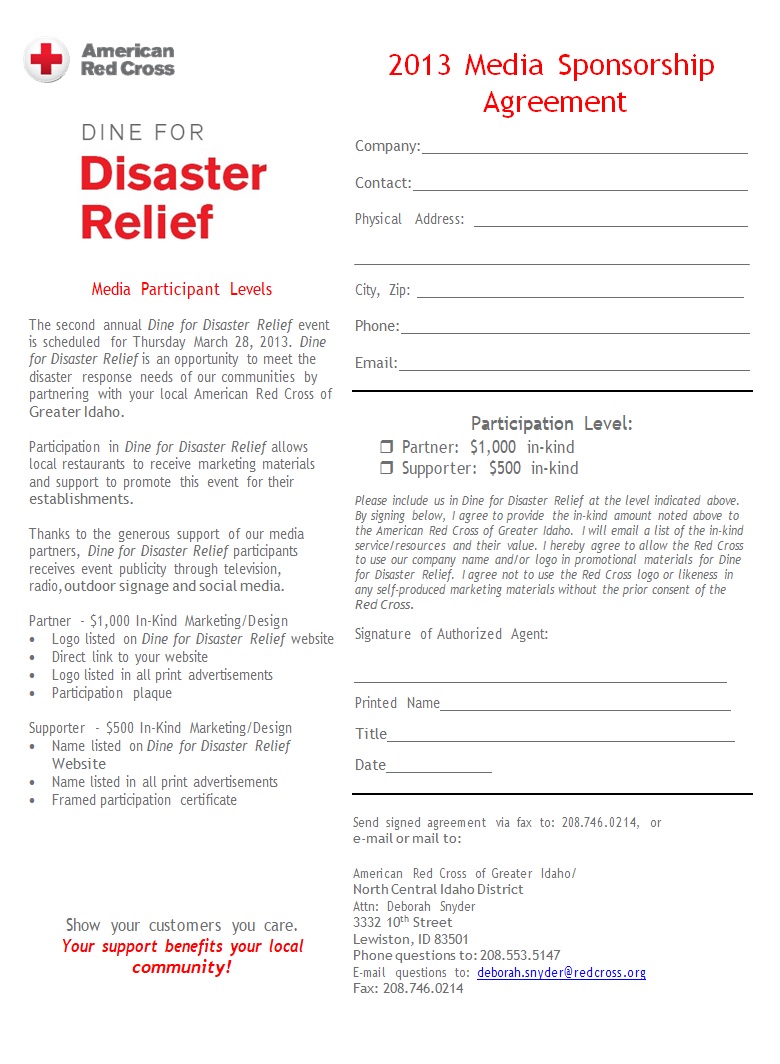 Sponsorship Agreement Template