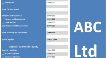 Financial Statement Template