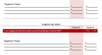 Income Tax Statement Template