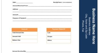 Blank Receipt Template