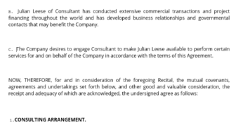 Supply Chain Agreement Template