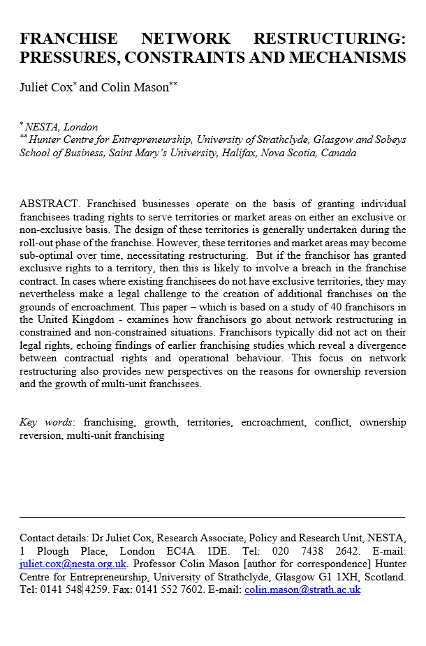 Franchise Agreement Format
