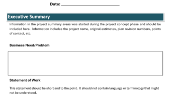 Project Management Plan Template