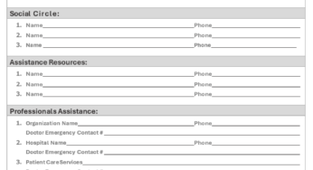 Patient Safety Plan Template