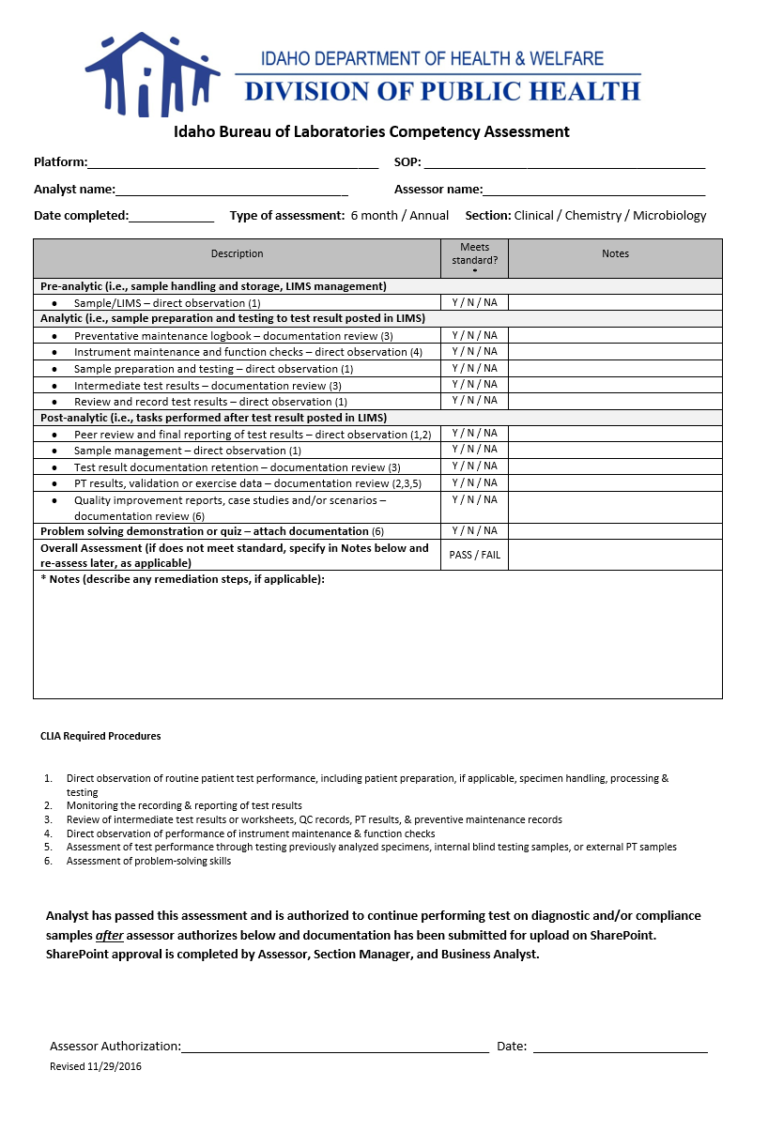 Competency Assessment Template Free Word Excel Templates