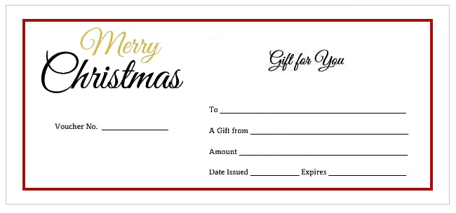 Christmas Message Card Template