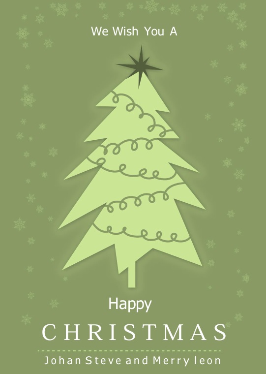 Free Christmas Card Template