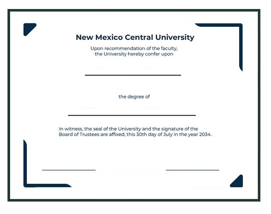Professional Degree Certificate Template