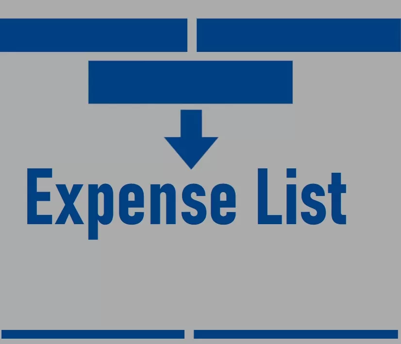 Expense List Template