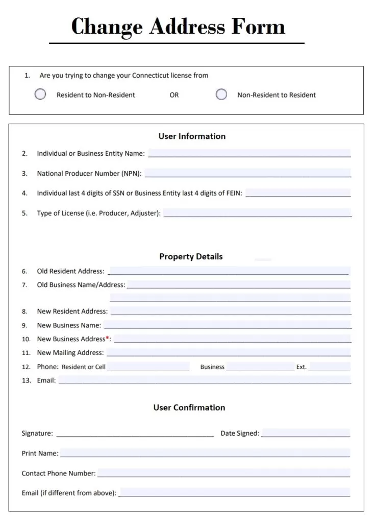 Change Request Form