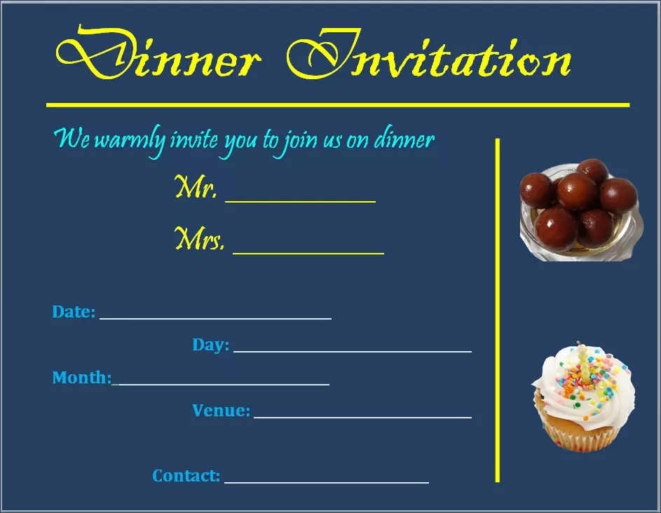 Dinner Invitation Template