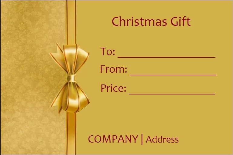 Christmas Gift Format