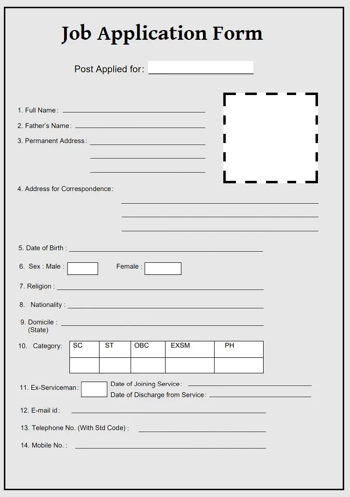 Job Application Form, Importance, Effectiveness and Benefits