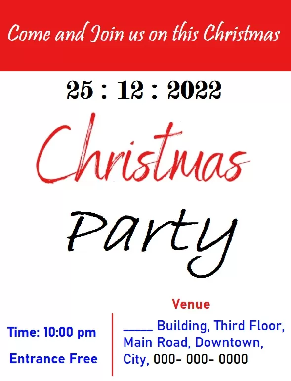 Christmas Poster Design Template