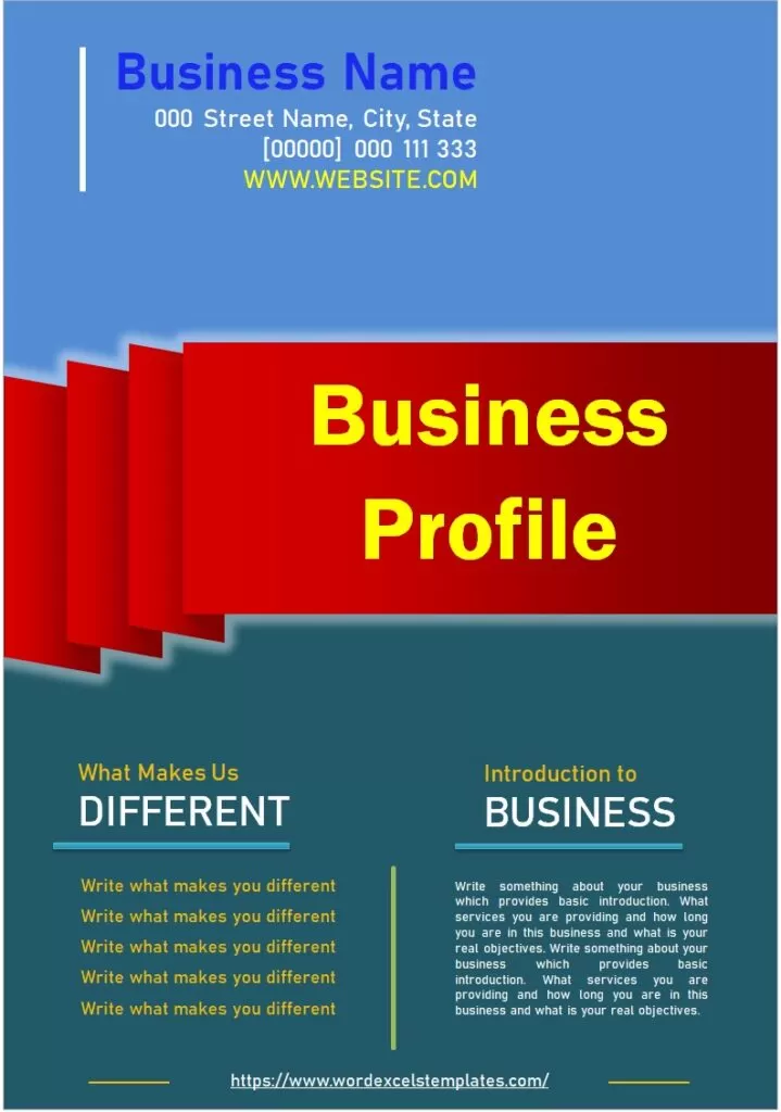 Modern Business Profile Template