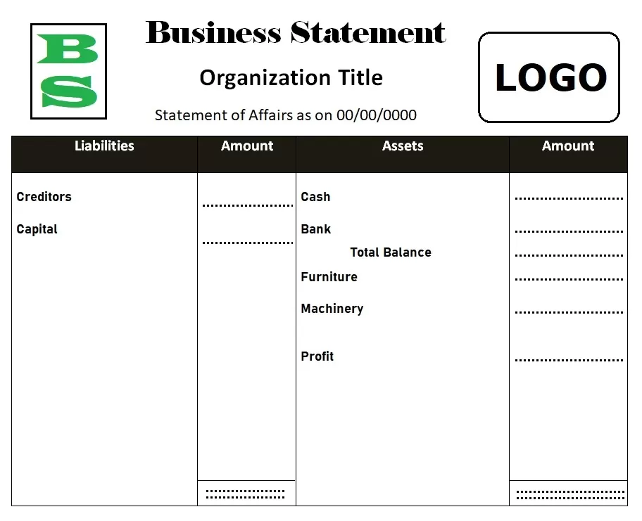 Business Statement Template