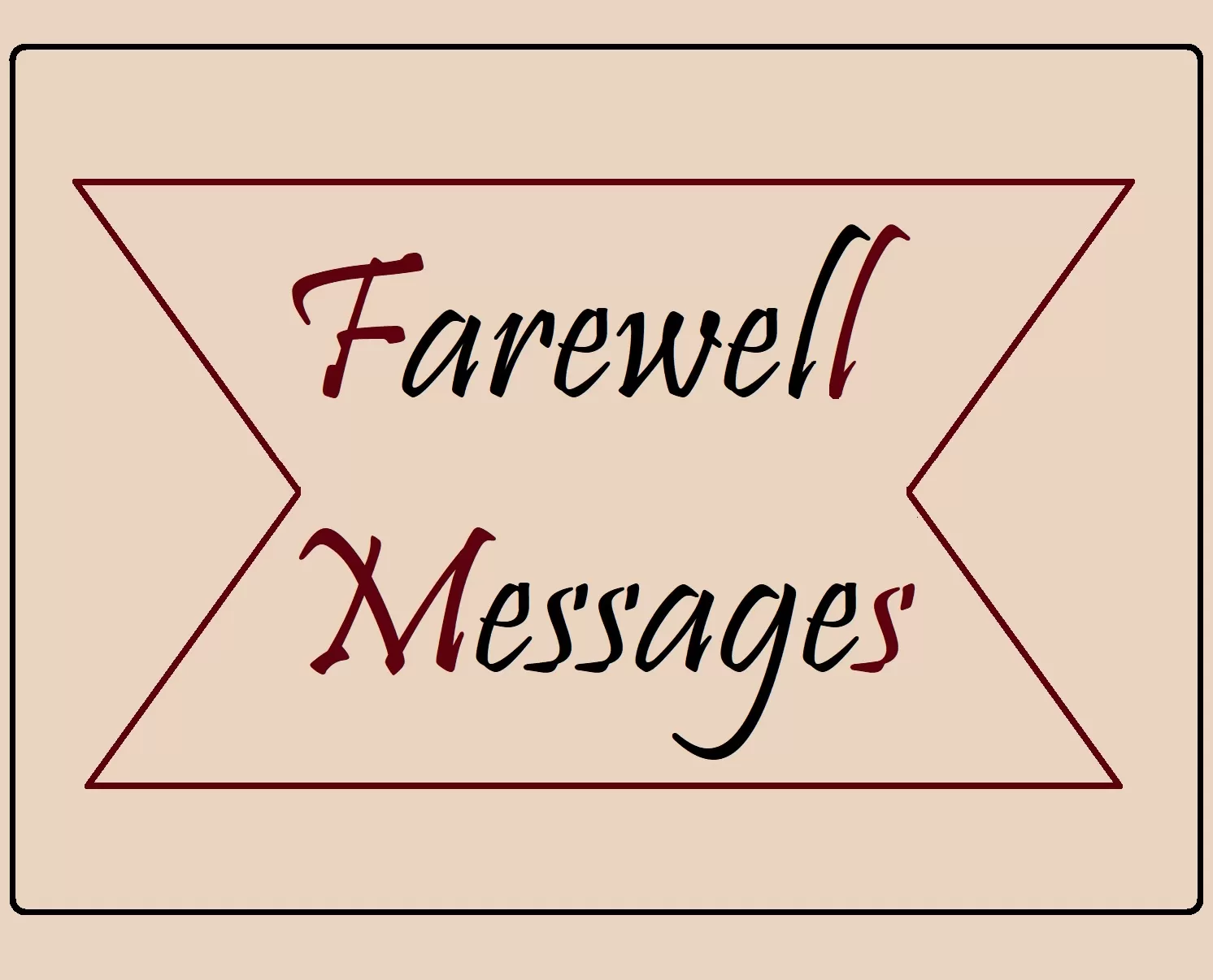 Farewell Messages Template