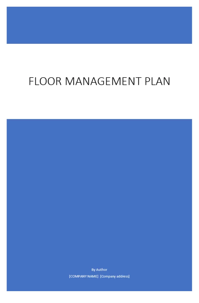 Floor Management Plan Template
