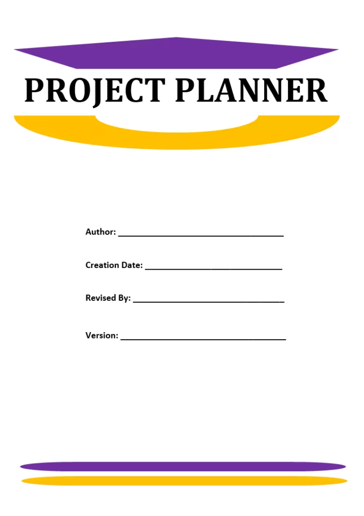 Project Planner Format