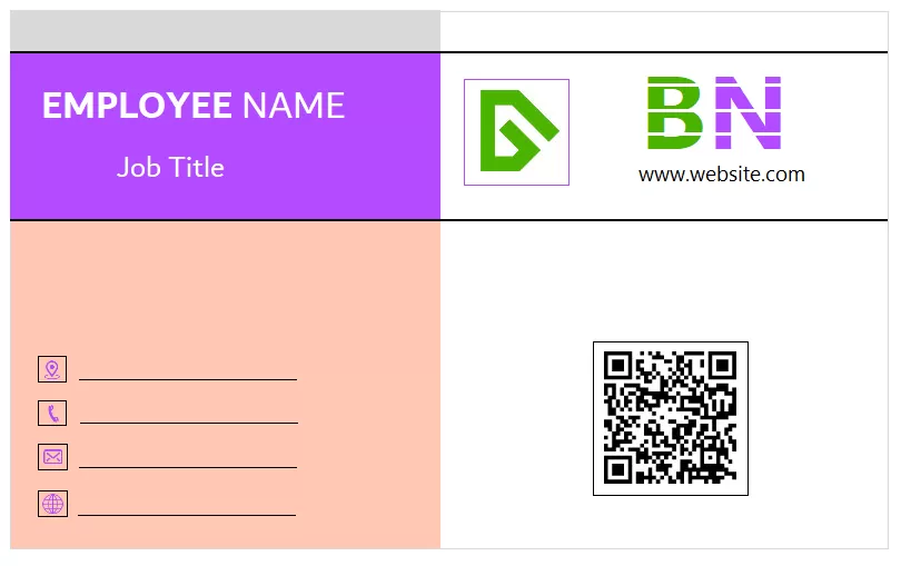 Identification Badge Format