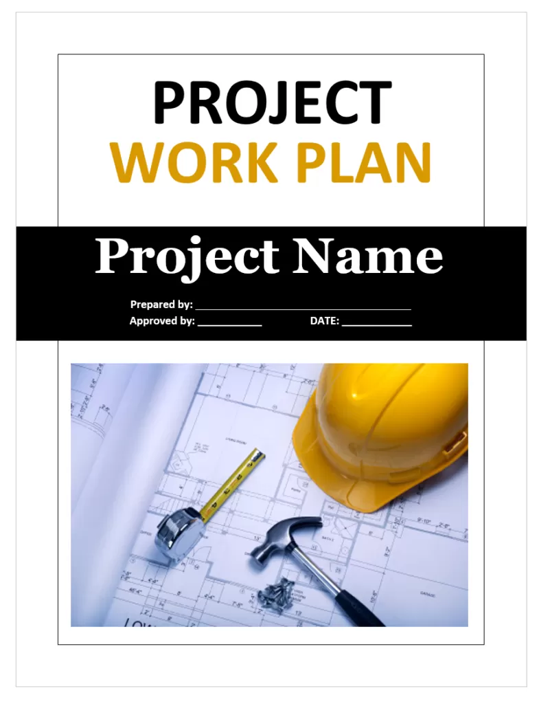 Project Work Plan Template